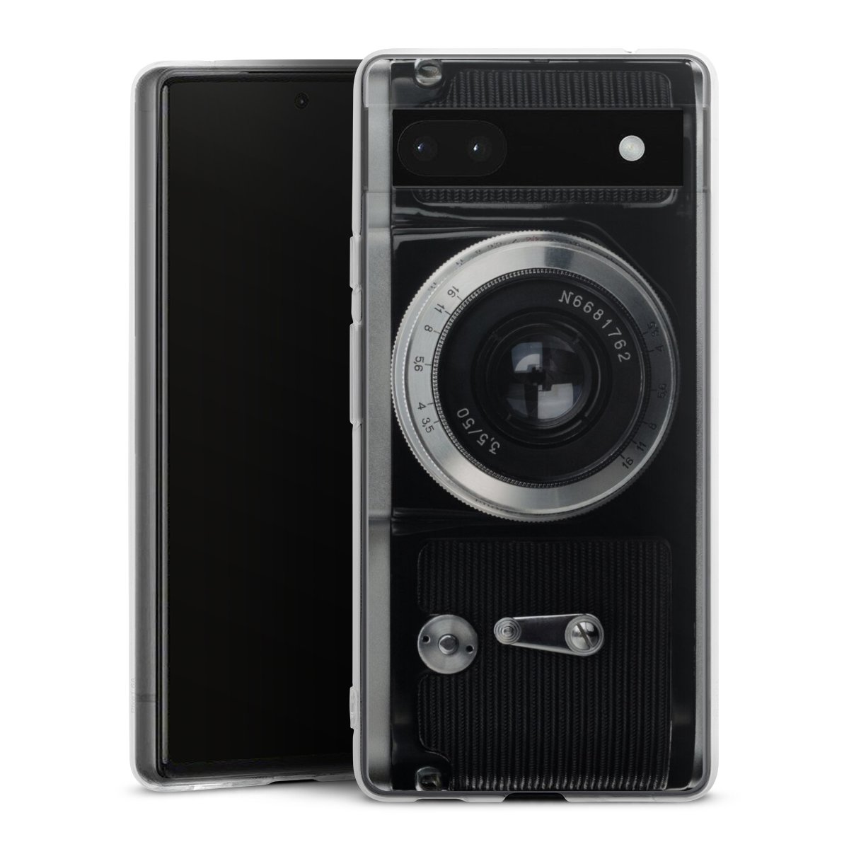 Google Pixel 6a Handy Silikon Hülle Case transparent Handyhülle Lens Camera Photography Silikon Case