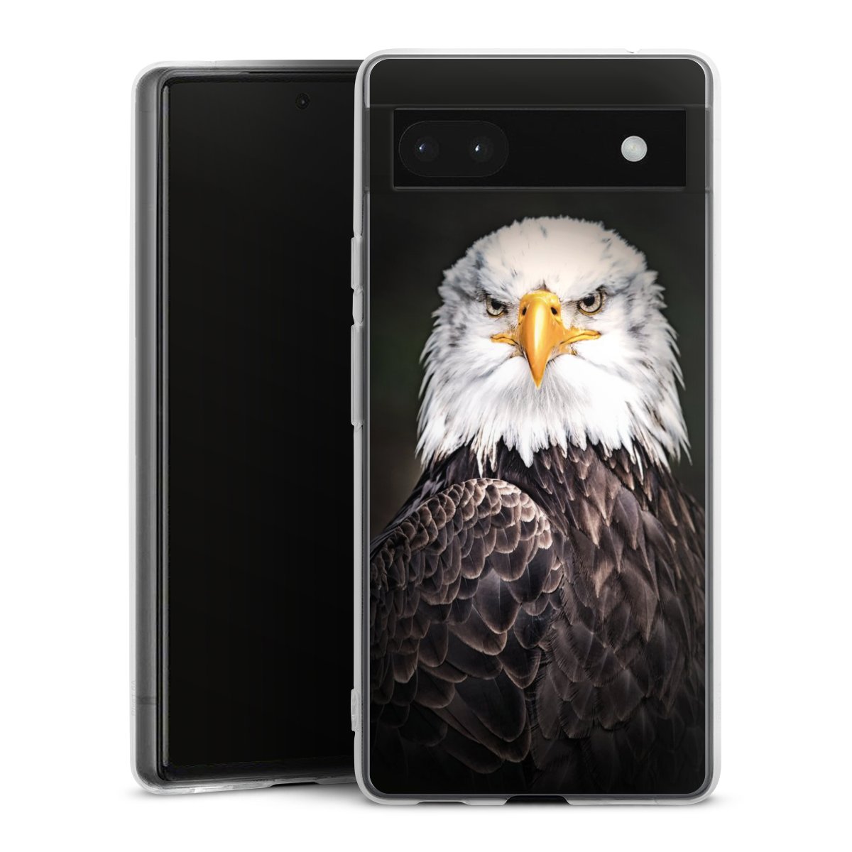 Google Pixel 6a Handy Silikon Hülle Case transparent Handyhülle Eagle Bird Silikon Case