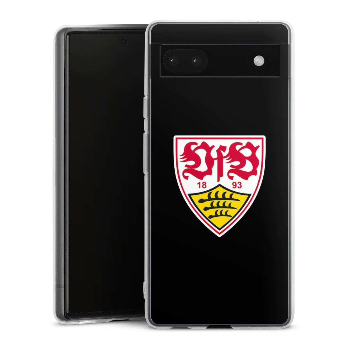 Google Pixel 6a Handy Silikon Hülle Case transparent Handyhülle Vfb Stuttgart Official Licensed Product Coat Of Arms Silikon Case