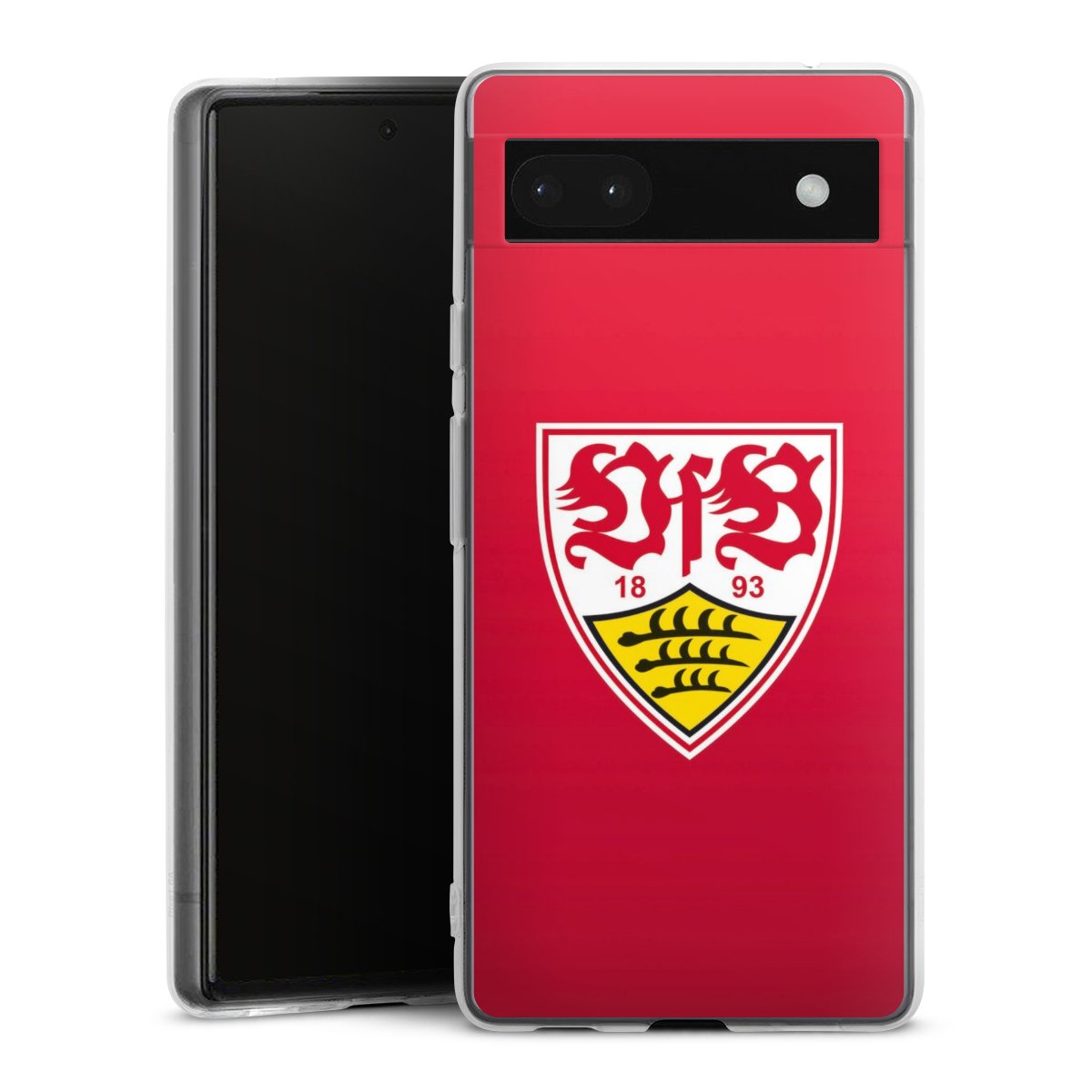 Google Pixel 6a Handy Silikon Hülle Case transparent Handyhülle Official Licensed Product Vfb Stuttgart Silikon Case