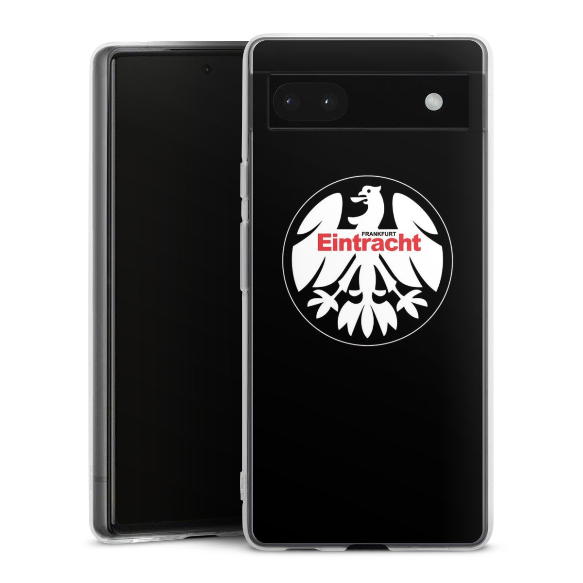 Google Pixel 6a Handy Silikon Hülle Case transparent Handyhülle Official Licensed Product Eintracht Frankfurt Sge Silikon Case