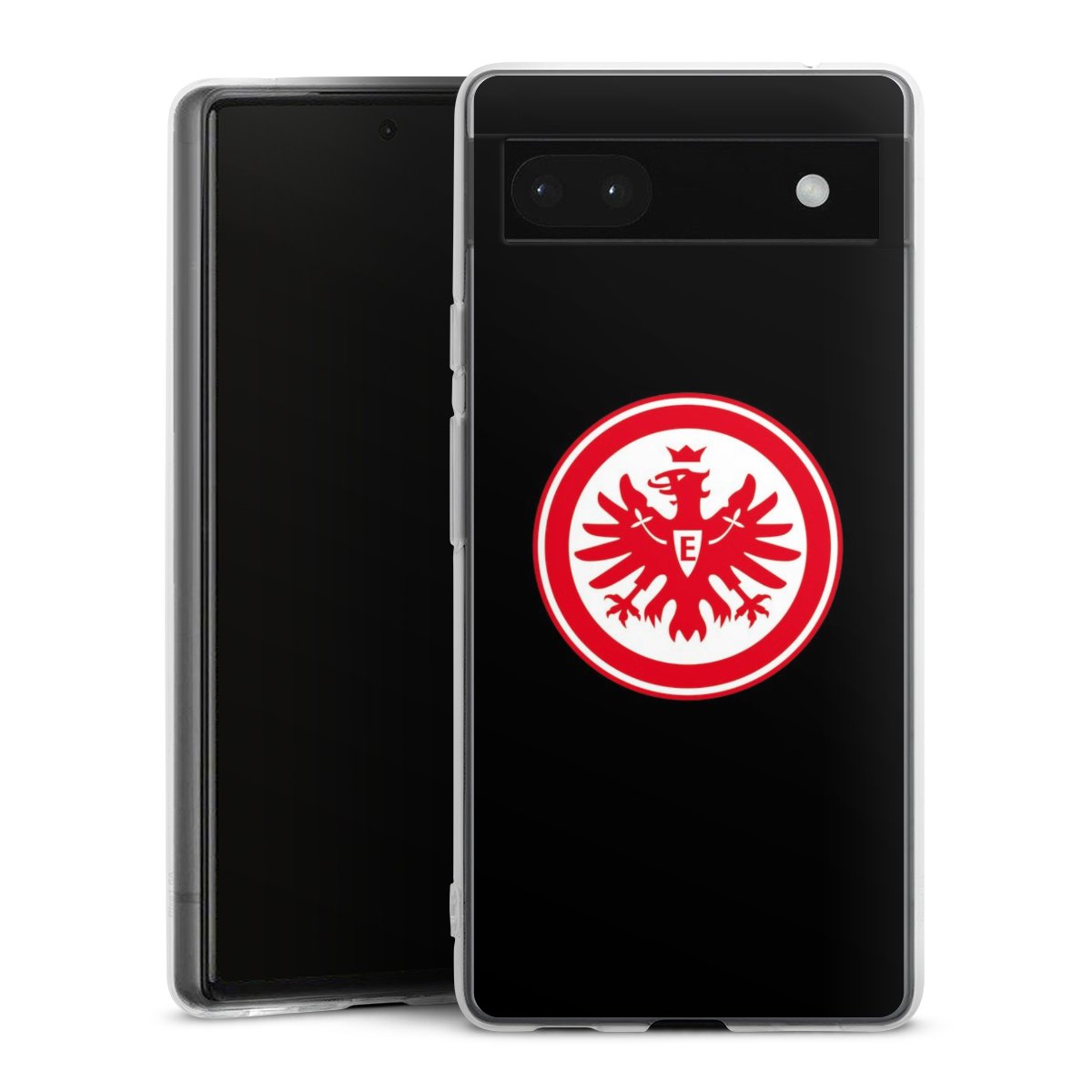 Google Pixel 6a Handy Silikon Hülle Case transparent Handyhülle Eintracht Frankfurt Sge Eagle Silikon Case