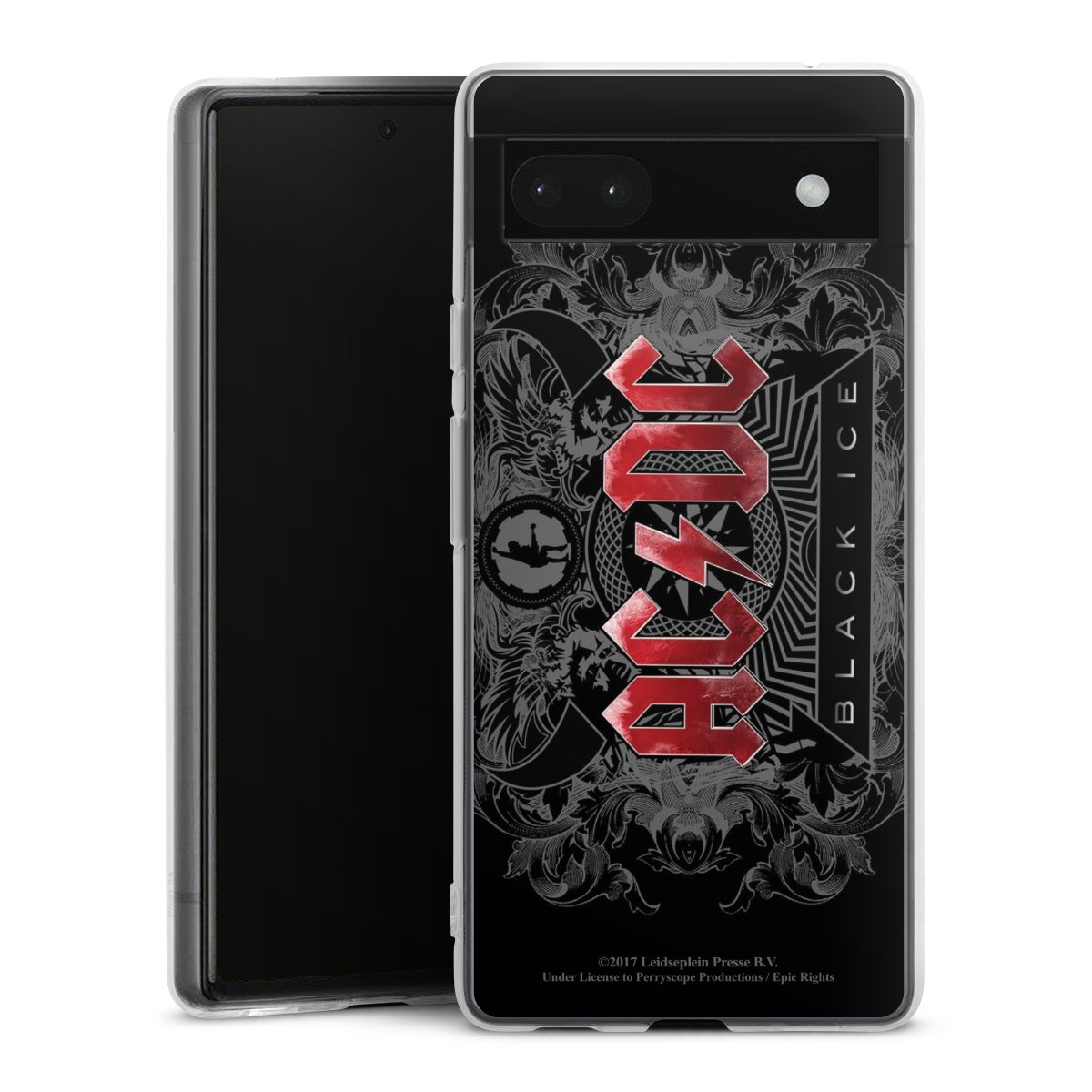 Google Pixel 6a Handy Silikon Hülle Case transparent Handyhülle Merchandise Black Ice Acdc Silikon Case