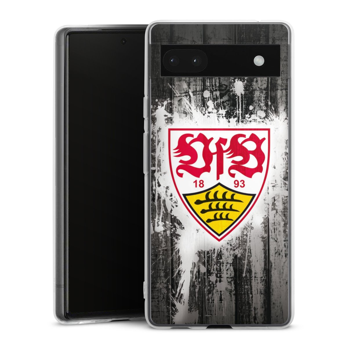 Google Pixel 6a Handy Silikon Hülle Case transparent Handyhülle Vfb Stuttgart Official Licensed Product Silikon Case