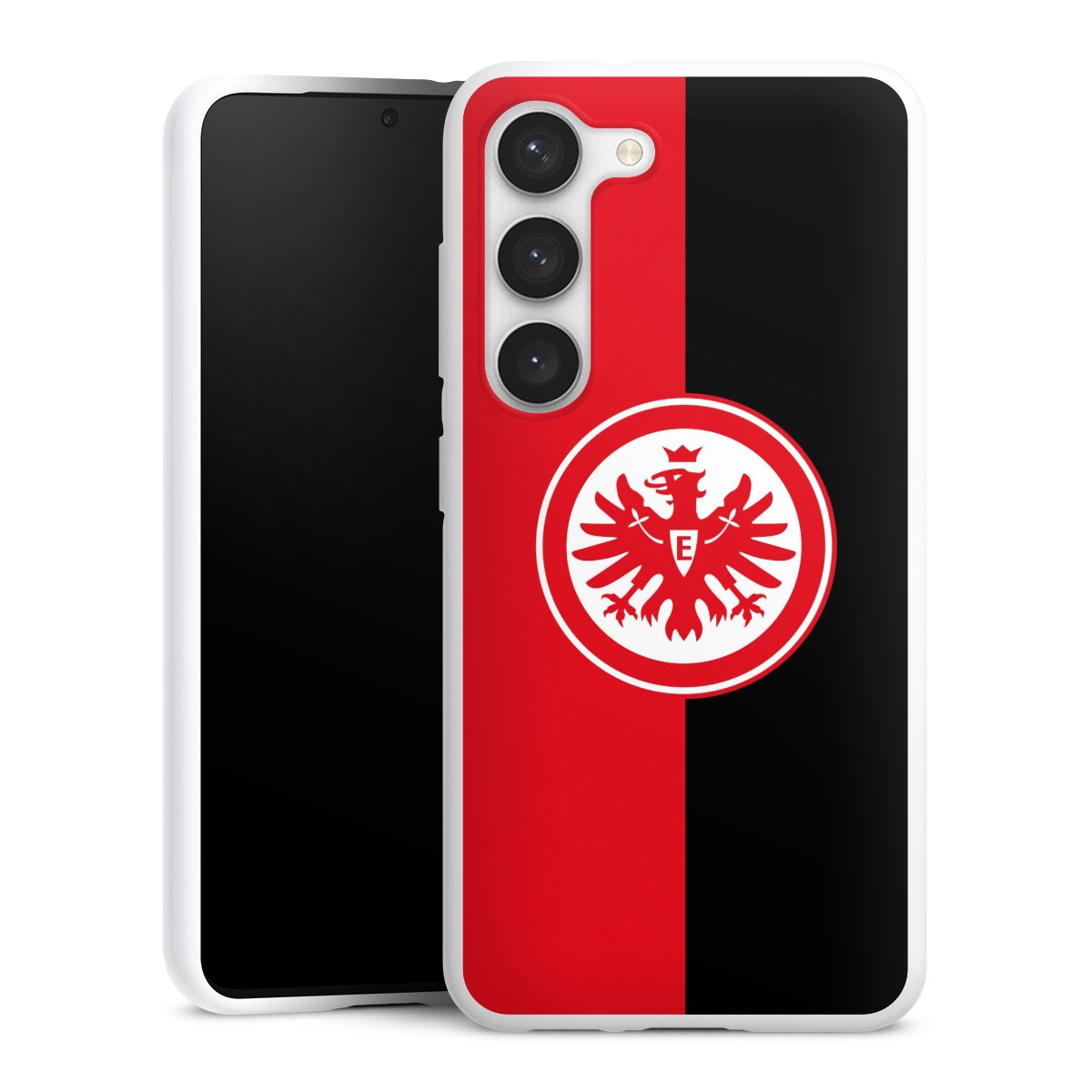 Galaxy S23 Handy Silikon Hülle Case weiß Handyhülle Official Licensed Product Eintracht Frankfurt Sge Silikon Case