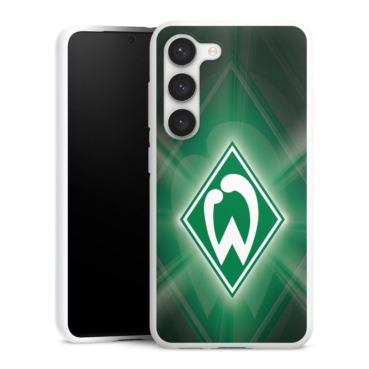 Galaxy S23 Handy Silikon Hülle Case weiß Handyhülle Sv Werder Bremen Official Licensed Product Coat Of Arms Silikon Case