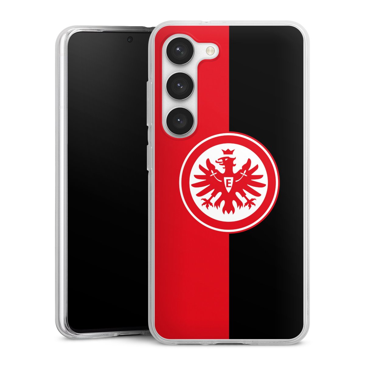 Galaxy S23 Handy Silikon Hülle Case transparent Handyhülle Official Licensed Product Eintracht Frankfurt Sge Silikon Case