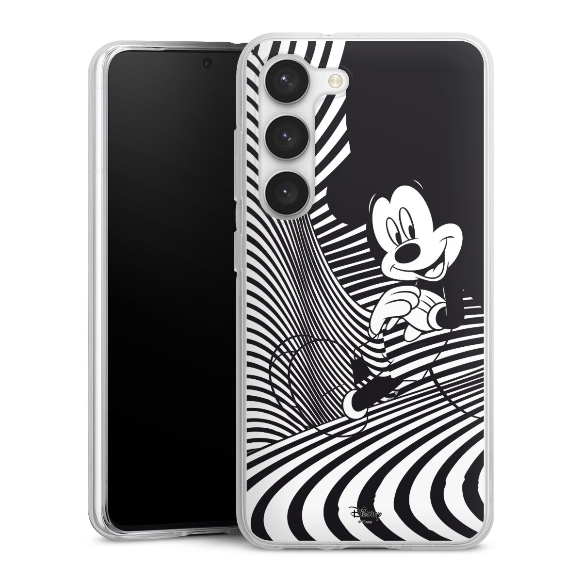 Galaxy S23 Handy Silikon Hülle Case transparent Handyhülle Disney Official Licensed Product Mickey Mouse Silikon Case