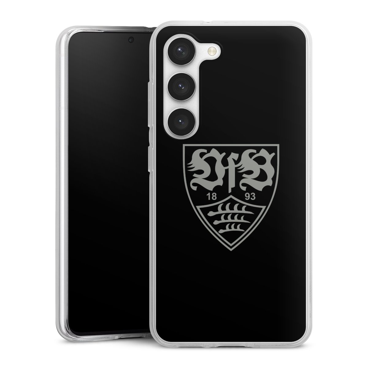 Galaxy S23 Handy Silikon Hülle Case transparent Handyhülle Official Licensed Product Vfb Stuttgart Silikon Case