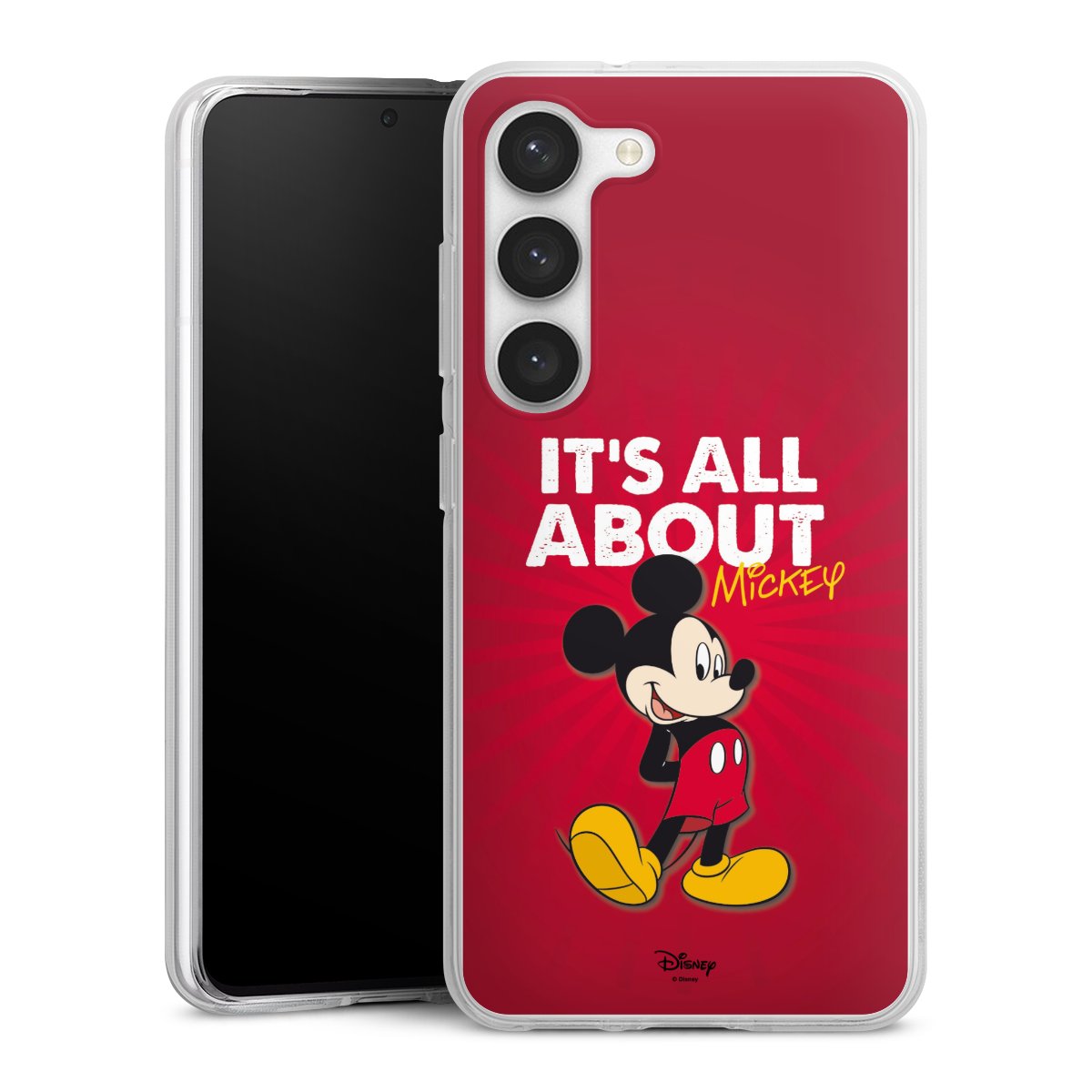 Galaxy S23 Handy Silikon Hülle Case transparent Handyhülle Mouse Disney Official Licensed Product Silikon Case