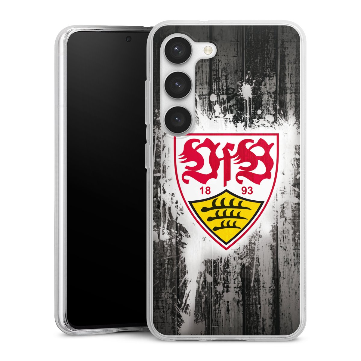 Galaxy S23 Handy Silikon Hülle Case transparent Handyhülle Vfb Stuttgart Official Licensed Product Silikon Case