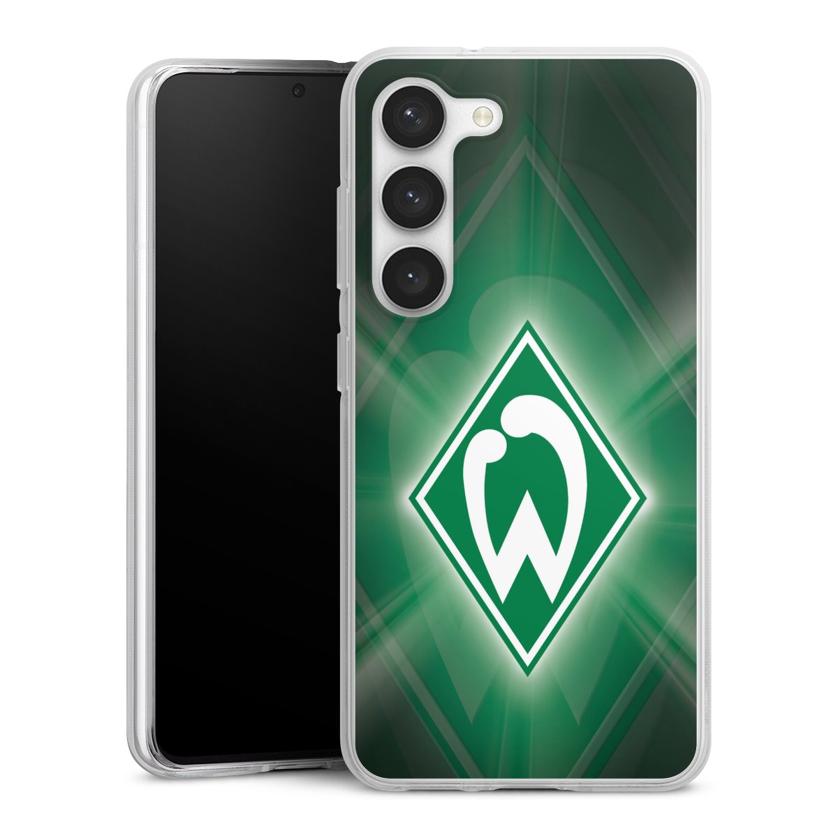 Galaxy S23 Handy Silikon Hülle Case transparent Handyhülle Sv Werder Bremen Official Licensed Product Coat Of Arms Silikon Case