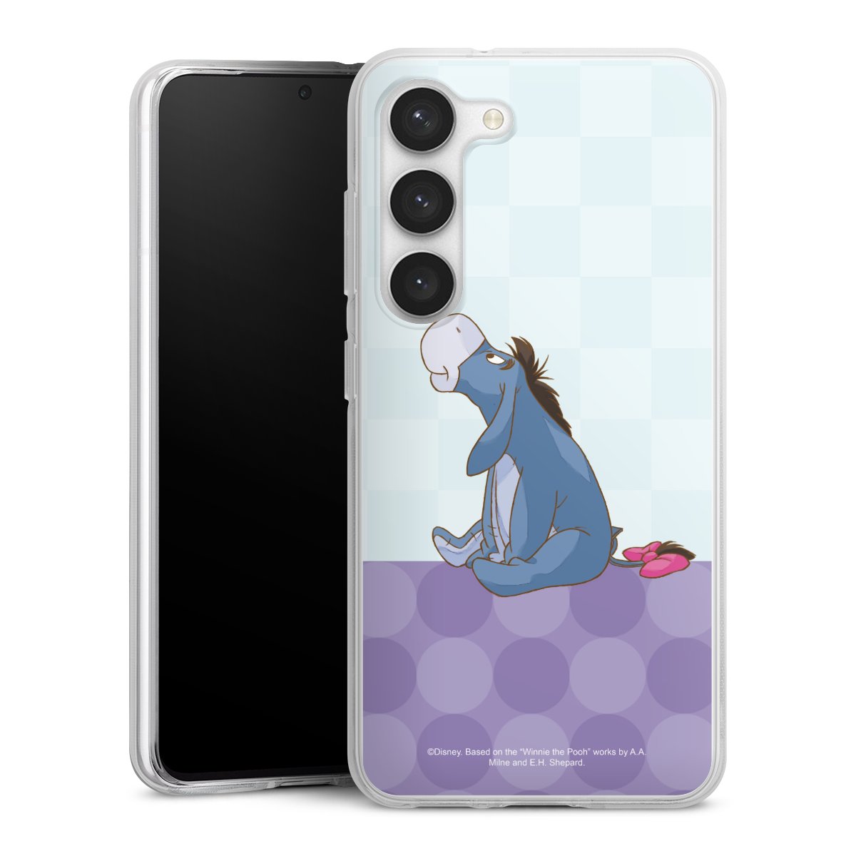 Galaxy S23 Handy Silikon Hülle Case transparent Handyhülle Disney Donkey Winnie The Pooh Silikon Case