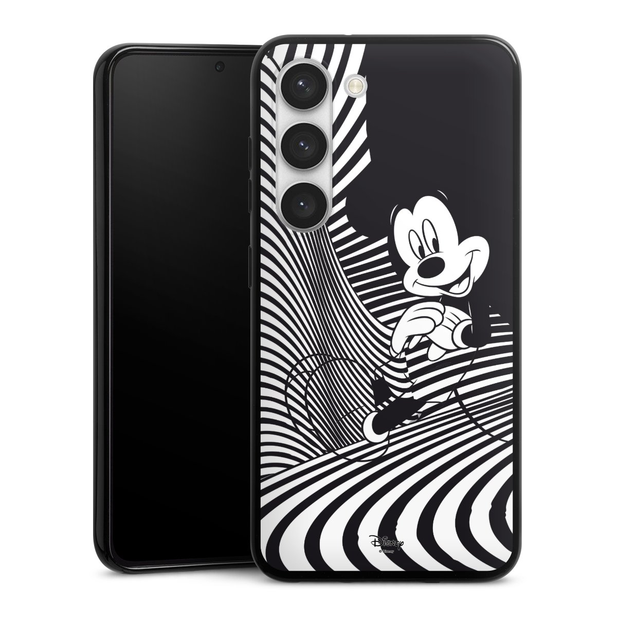 Galaxy S23 Handy Silikon Hülle Case schwarz Handyhülle Disney Official Licensed Product Mickey Mouse