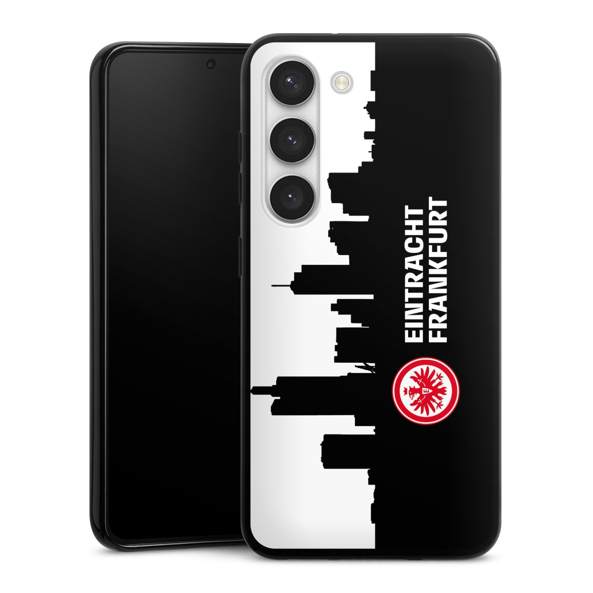 Galaxy S23 Handy Silikon Hülle Case schwarz Handyhülle Sge Eintracht Frankfurt Official Licensed Product