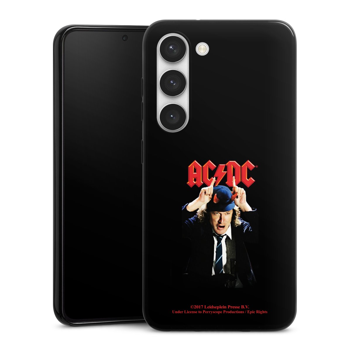 Galaxy S23 Handy Silikon Hülle Case schwarz Handyhülle Merchandise Acdc Riverplate