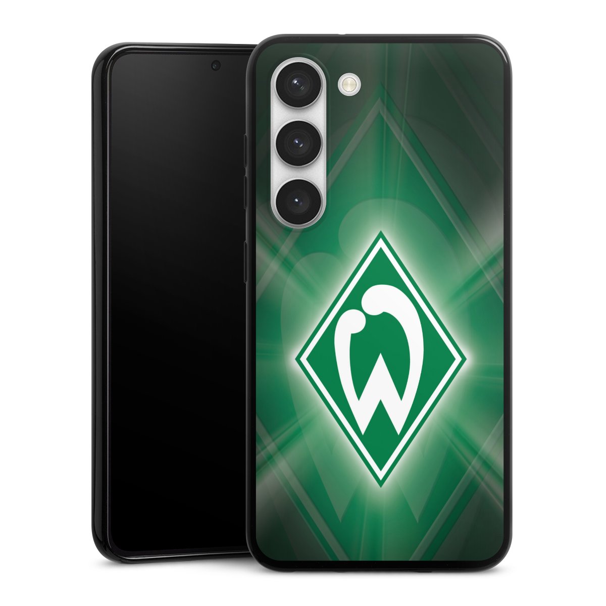 Galaxy S23 Handy Silikon Hülle Case schwarz Handyhülle Sv Werder Bremen Official Licensed Product Coat Of Arms