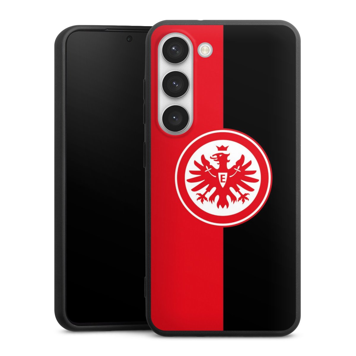 Galaxy S23 Handy Premium Silikon Hülle Handyhülle schwarz Case Official Licensed Product Eintracht Frankfurt Sge Silikon Premium Case