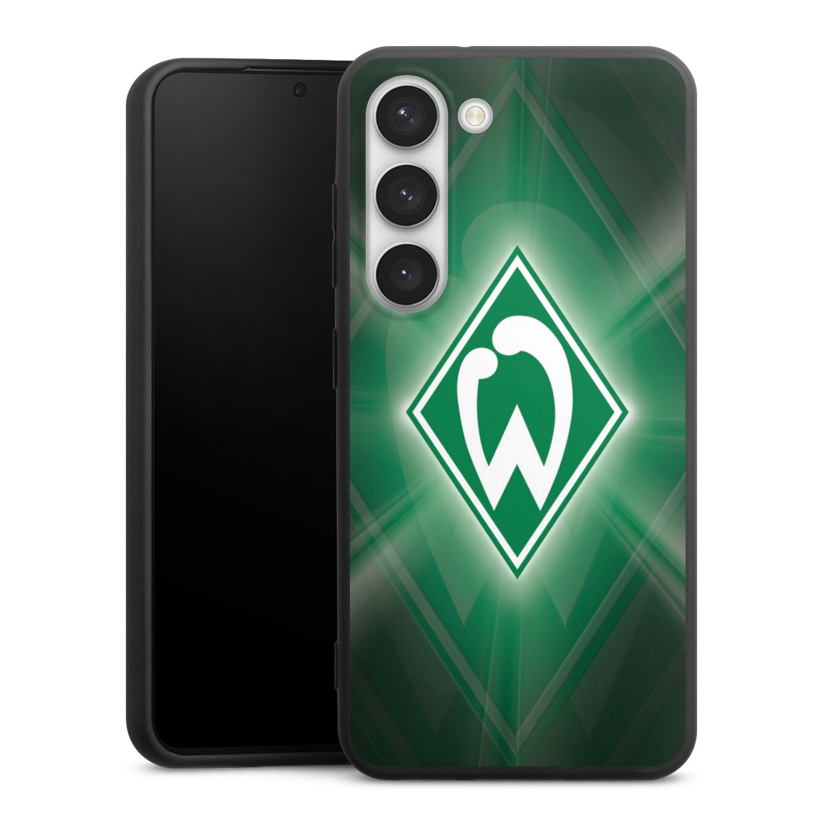 Galaxy S23 Handy Premium Silikon Hülle Handyhülle schwarz Case Sv Werder Bremen Official Licensed Product Coat Of Arms Silikon Premium Case