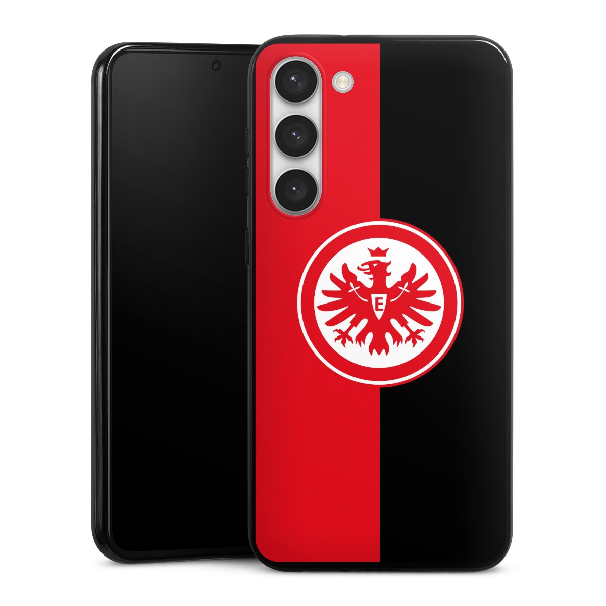 Galaxy S23+ Handy Silikon Hülle Case schwarz Handyhülle Official Licensed Product Eintracht Frankfurt Sge