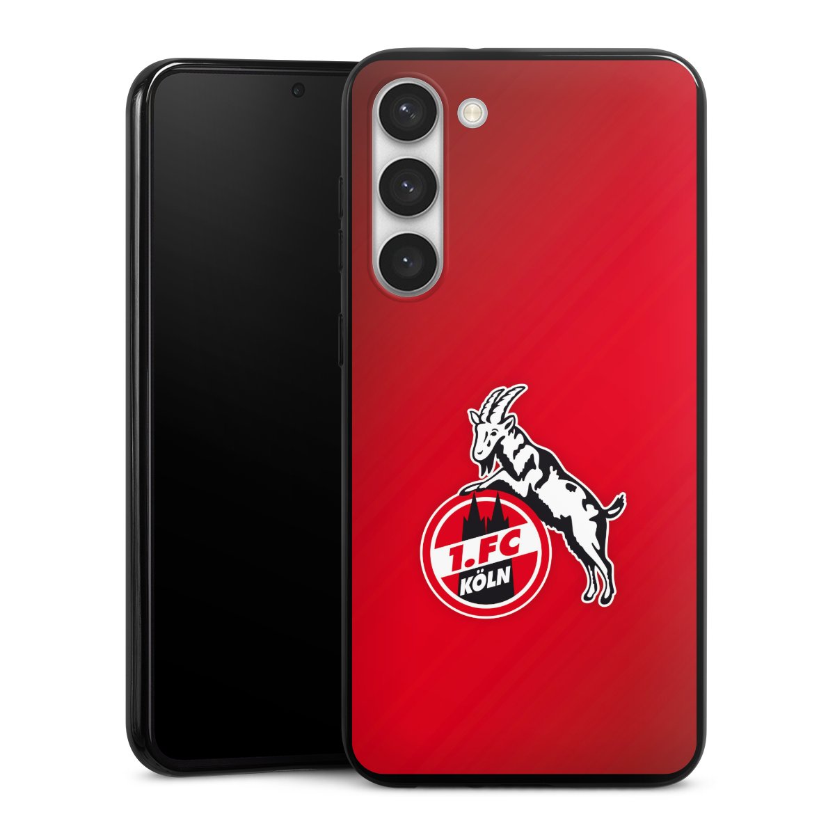 Galaxy S23+ Handy Silikon Hülle Case schwarz Handyhülle Official Licensed Product Effzeh 1. Fc Köln