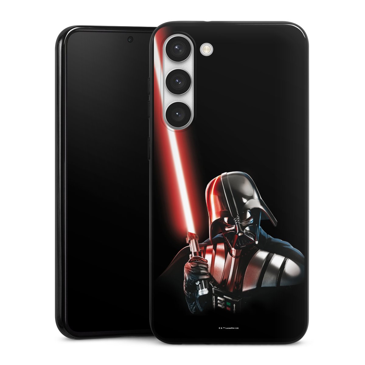 Galaxy S23+ Handy Silikon Hülle Case schwarz Handyhülle Star Wars Merchandise Darth Vader