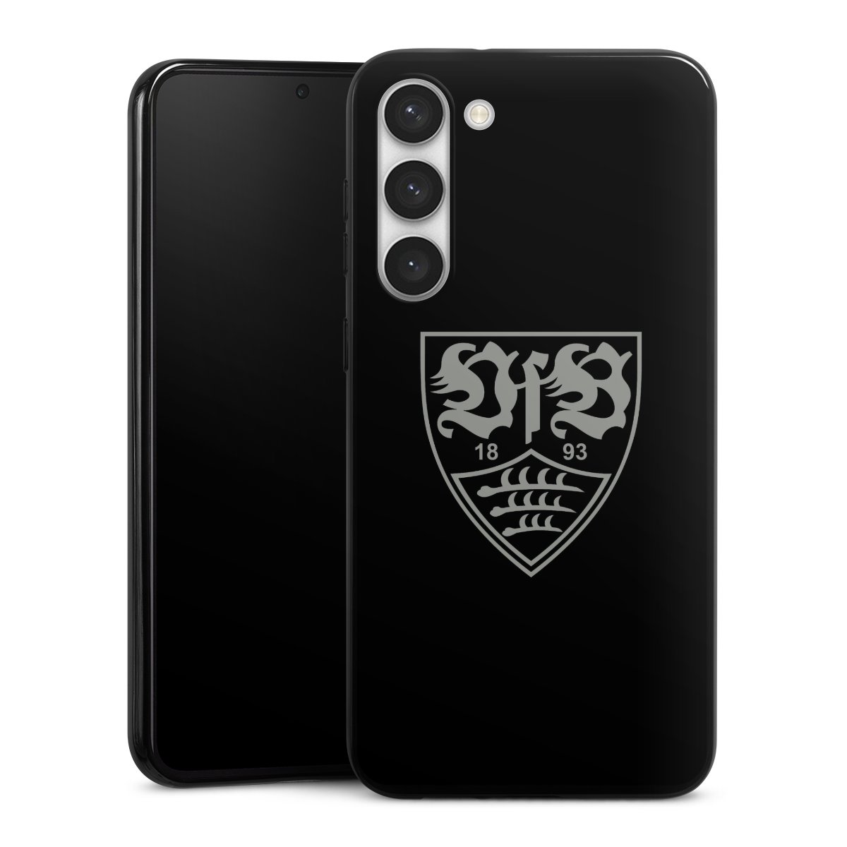 Galaxy S23+ Handy Silikon Hülle Case schwarz Handyhülle Official Licensed Product Vfb Stuttgart