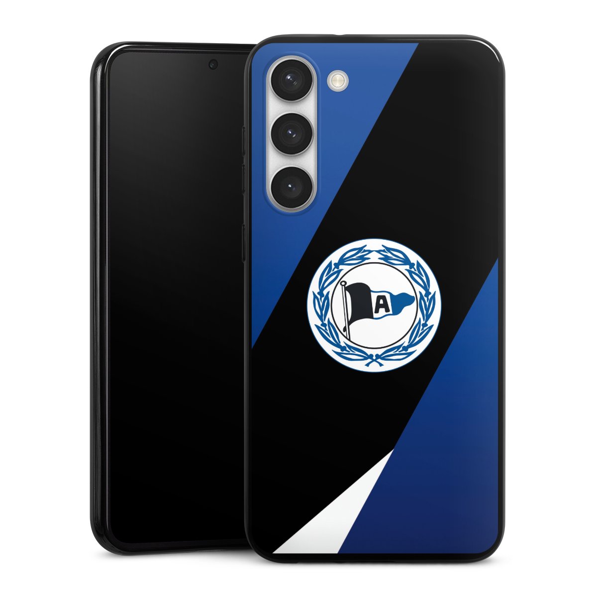 Galaxy S23+ Handy Silikon Hülle Case schwarz Handyhülle Official Licensed Product Arminia Bielefeld Dsc