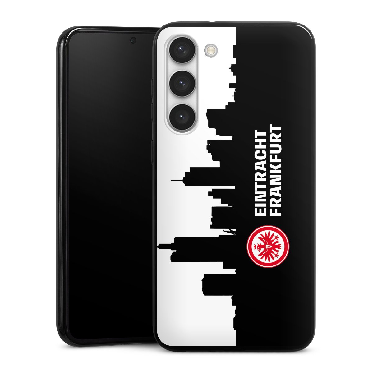 Galaxy S23+ Handy Silikon Hülle Case schwarz Handyhülle Sge Eintracht Frankfurt Official Licensed Product