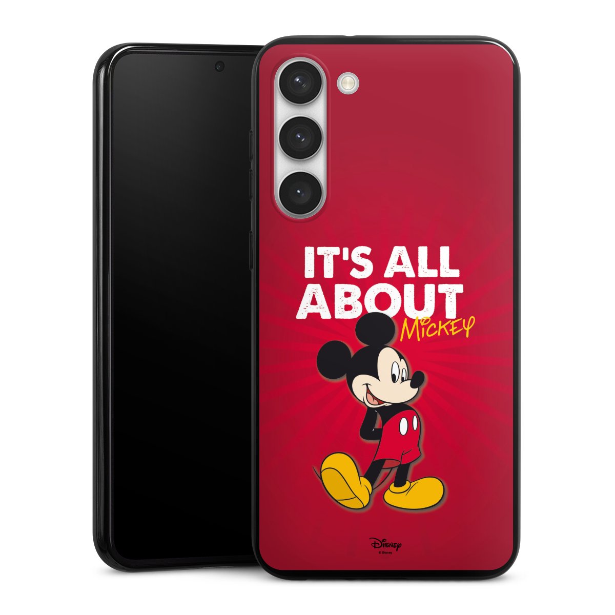 Galaxy S23+ Handy Silikon Hülle Case schwarz Handyhülle Mouse Disney Official Licensed Product