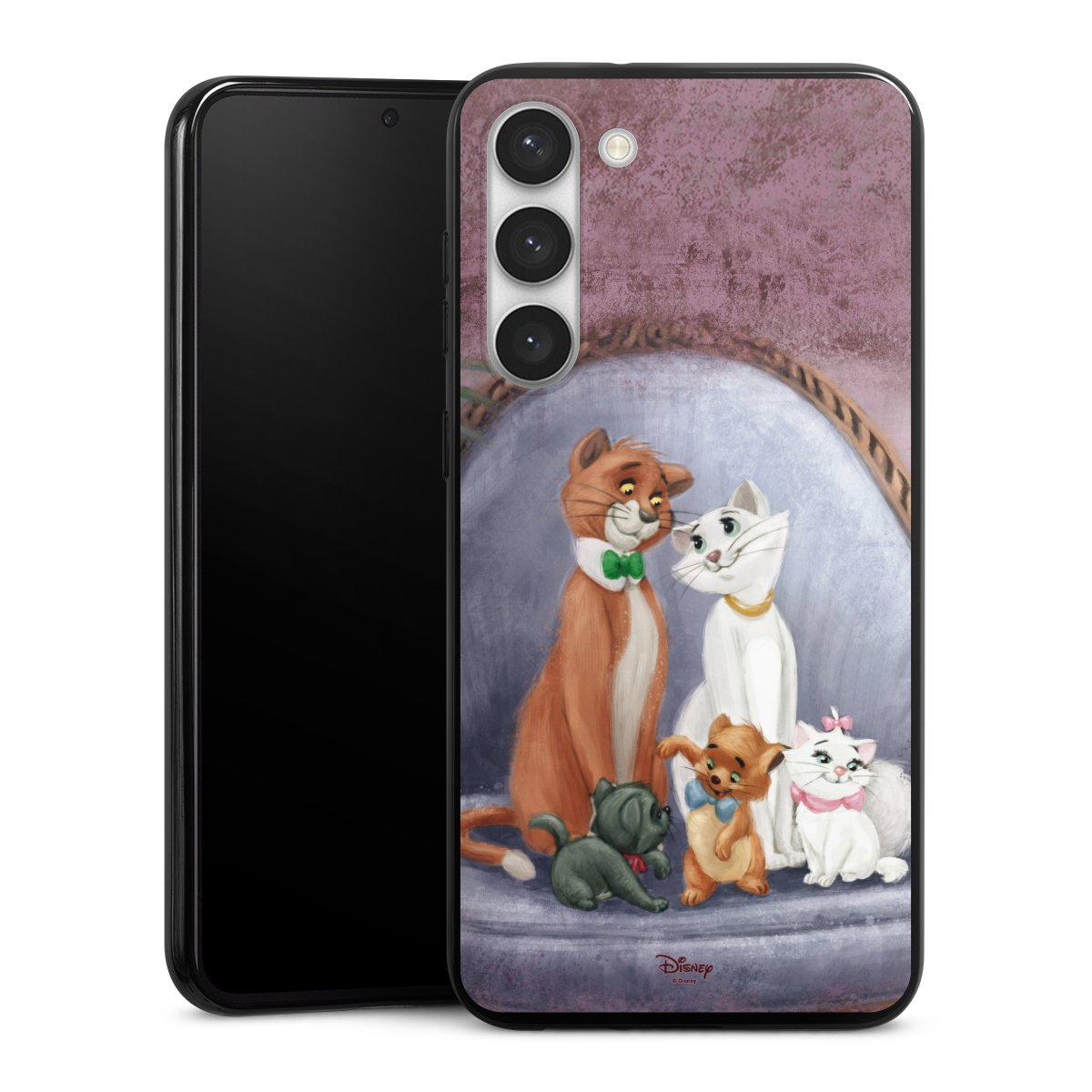 Galaxy S23+ Handy Silikon Hülle Case schwarz Handyhülle Official Licensed Product Disney Aristocats