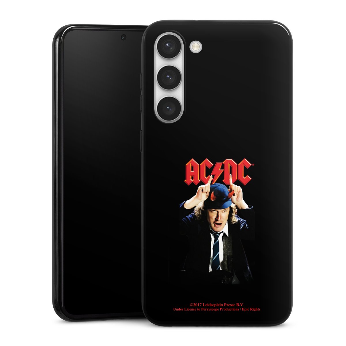 Galaxy S23+ Handy Silikon Hülle Case schwarz Handyhülle Merchandise Acdc Riverplate