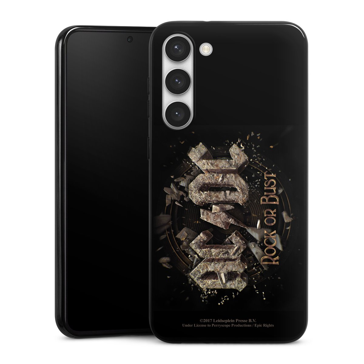 Galaxy S23+ Handy Silikon Hülle Case schwarz Handyhülle Acdc Official Licensed Product Rock Or Bust