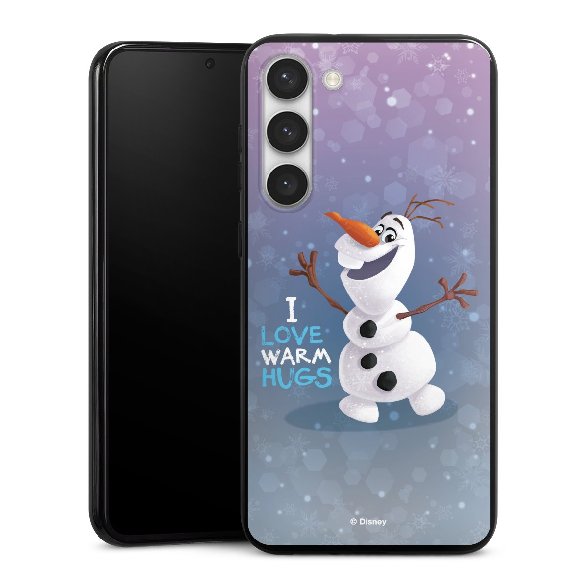 Galaxy S23+ Handy Silikon Hülle Case schwarz Handyhülle Frozen Frozen Olaf Official Licensed Product