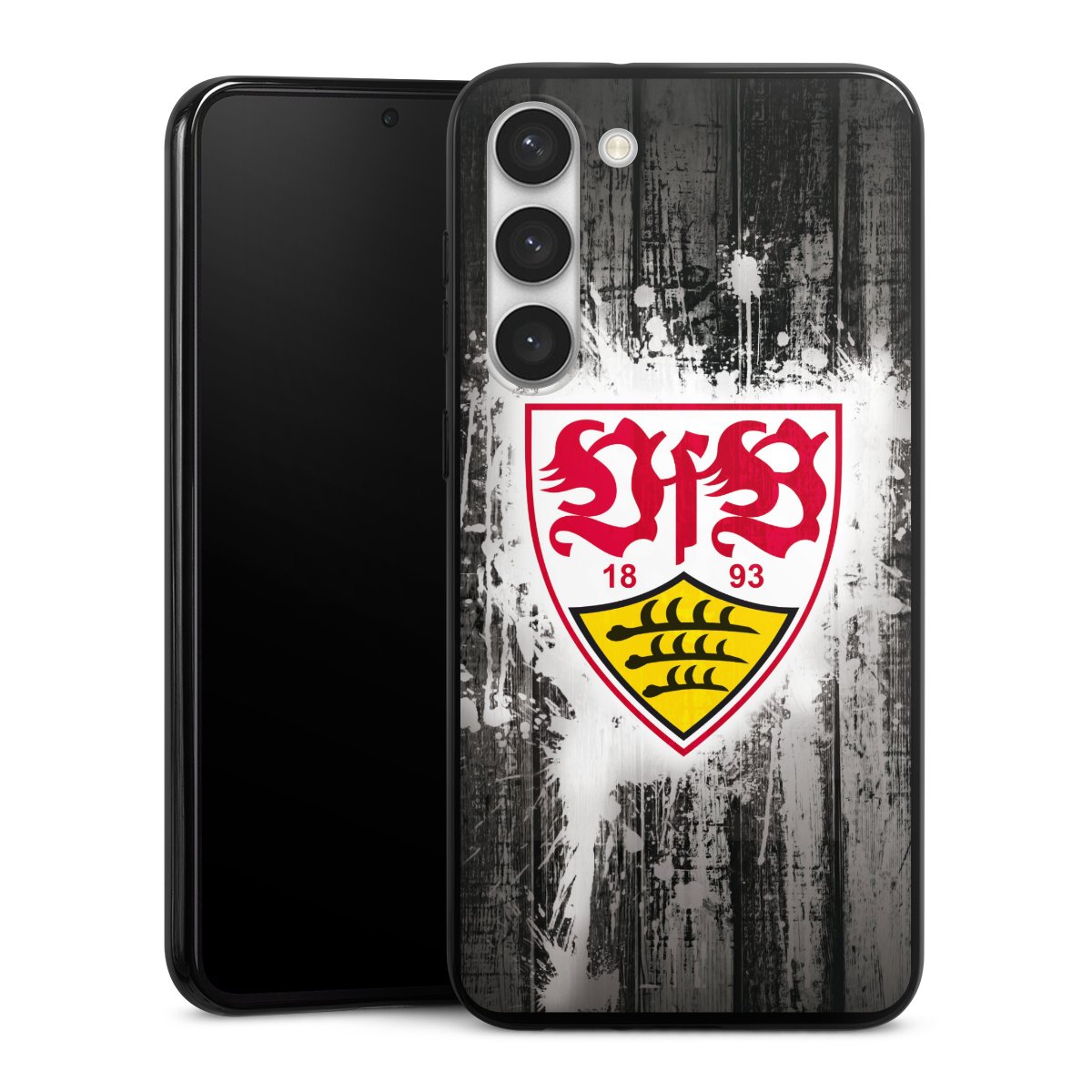 Galaxy S23+ Handy Silikon Hülle Case schwarz Handyhülle Vfb Stuttgart Official Licensed Product