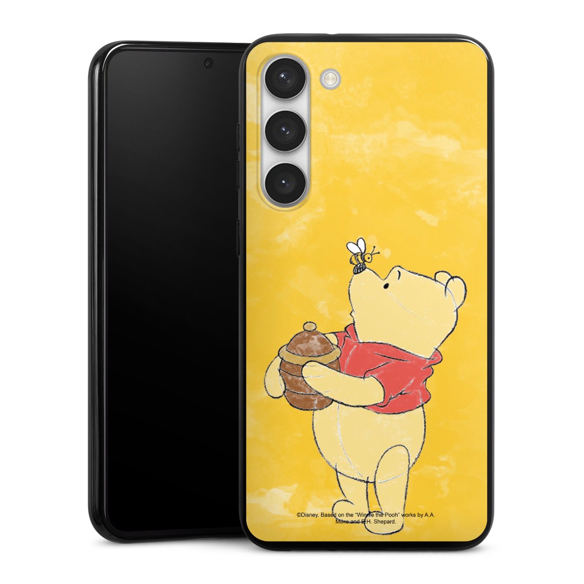 Galaxy S23+ Handy Silikon Hülle Case schwarz Handyhülle Official Licensed Product Winnie The Pooh Disney