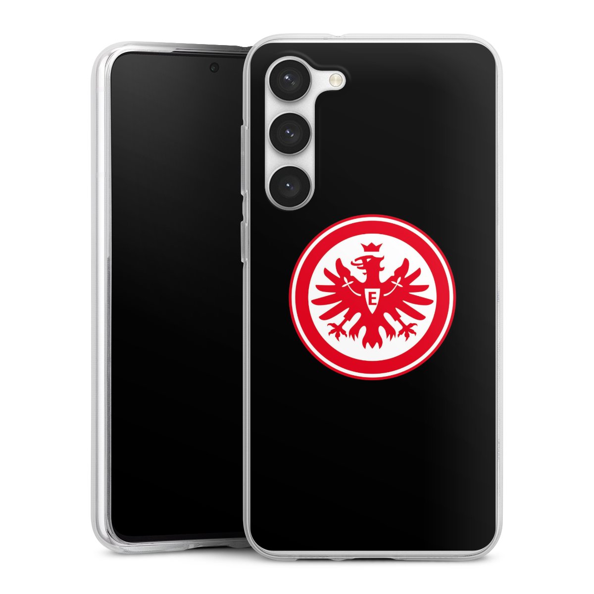 Galaxy S23+ Handy Silikon Hülle Case transparent Handyhülle Eintracht Frankfurt Sge Eagle Silikon Case