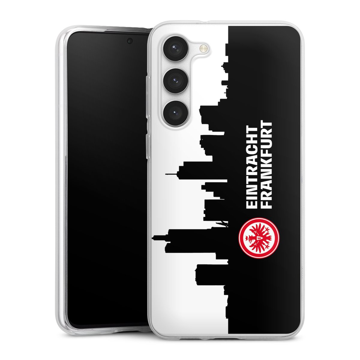 Galaxy S23+ Handy Silikon Hülle Case transparent Handyhülle Sge Eintracht Frankfurt Official Licensed Product Silikon Case