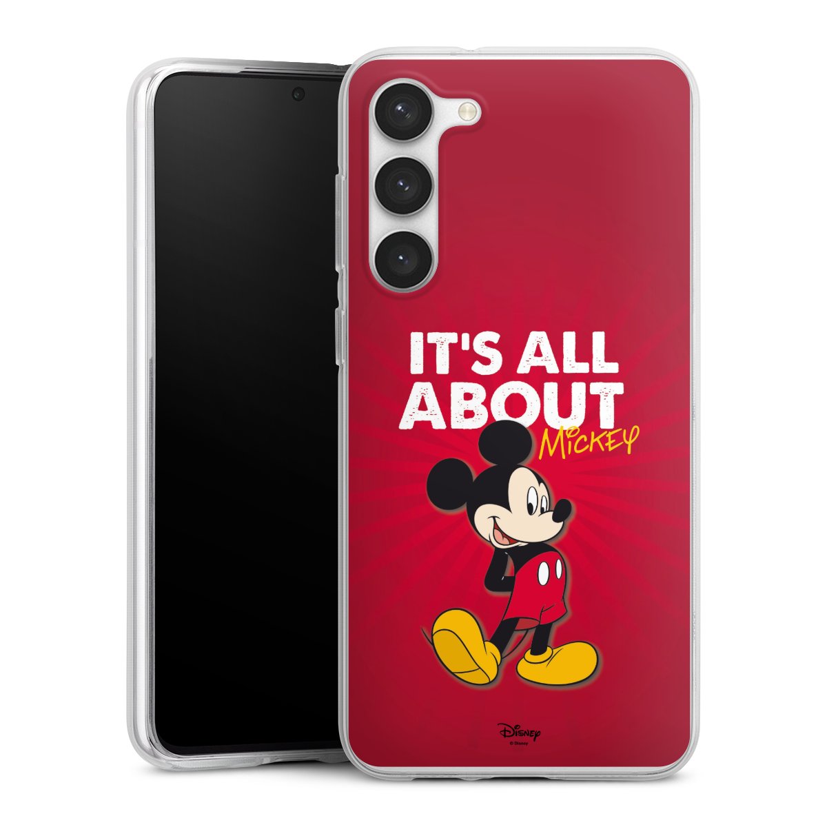 Galaxy S23+ Handy Silikon Hülle Case transparent Handyhülle Mouse Disney Official Licensed Product Silikon Case