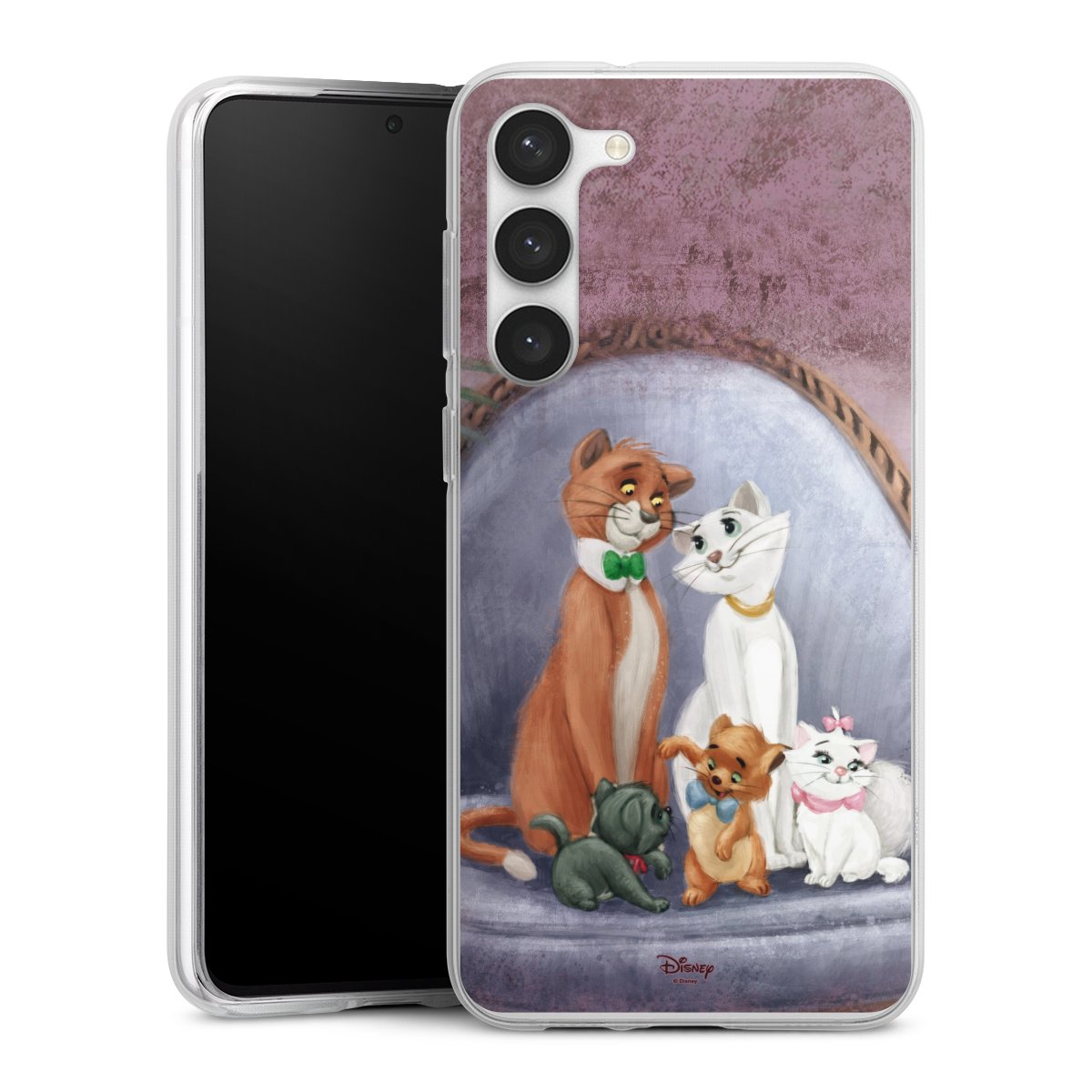 Galaxy S23+ Handy Silikon Hülle Case transparent Handyhülle Official Licensed Product Disney Aristocats Silikon Case