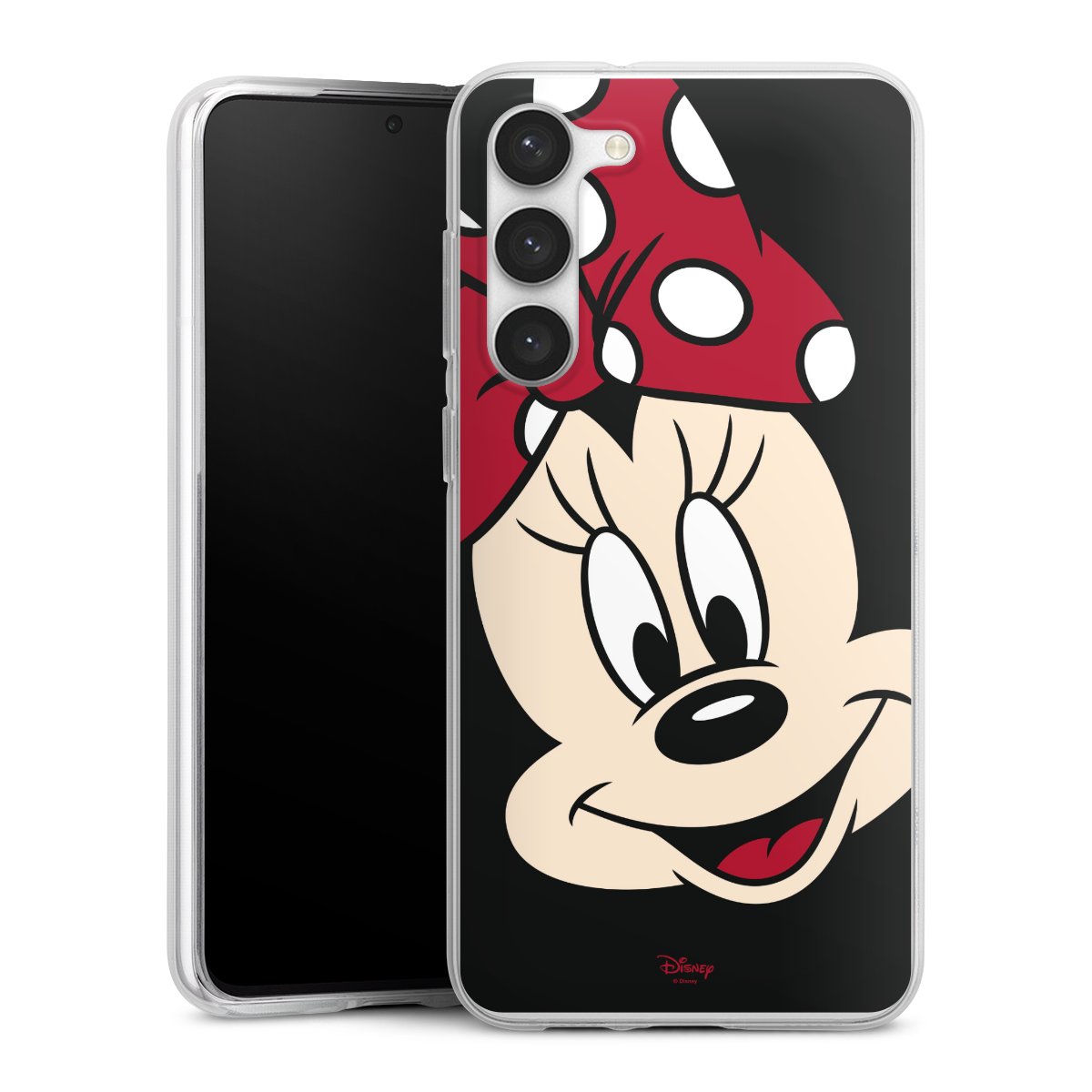 Galaxy S23+ Handy Silikon Hülle Case transparent Handyhülle Minnie Mouse Official Licensed Product Disney Silikon Case