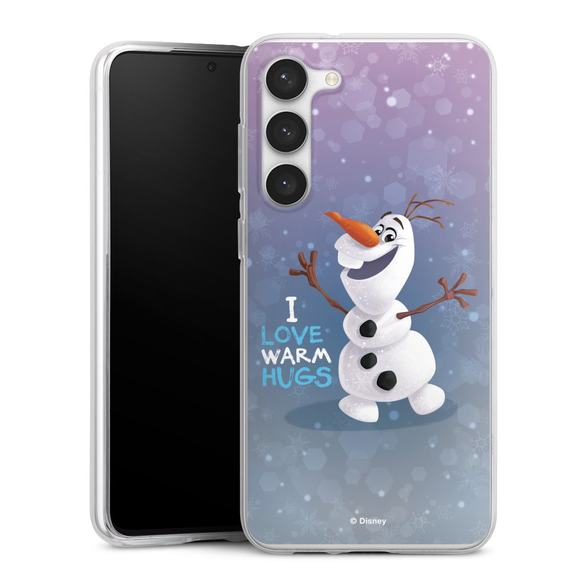 Galaxy S23+ Handy Silikon Hülle Case transparent Handyhülle Frozen Frozen Olaf Official Licensed Product Silikon Case