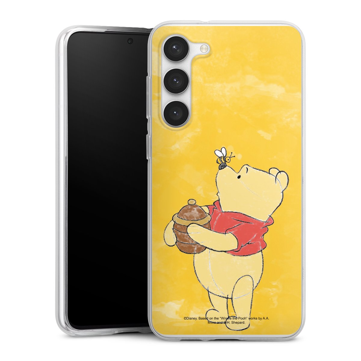 Galaxy S23+ Handy Silikon Hülle Case transparent Handyhülle Official Licensed Product Winnie The Pooh Disney Silikon Case