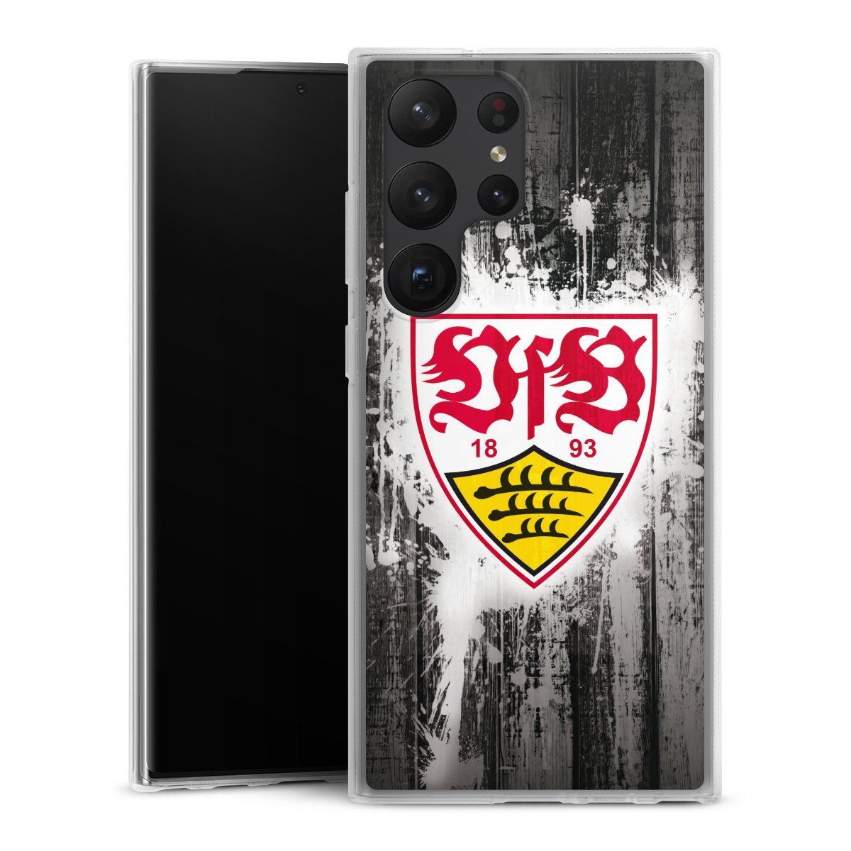 Galaxy S23 Ultra Handy Silikon Hülle Case transparent Handyhülle Vfb Stuttgart Official Licensed Product Silikon Case