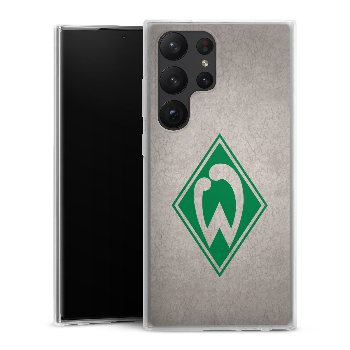 Galaxy S23 Ultra Handy Silikon Hülle Case transparent Handyhülle Sv Werder Bremen Concrete Official Licensed Product Silikon Case