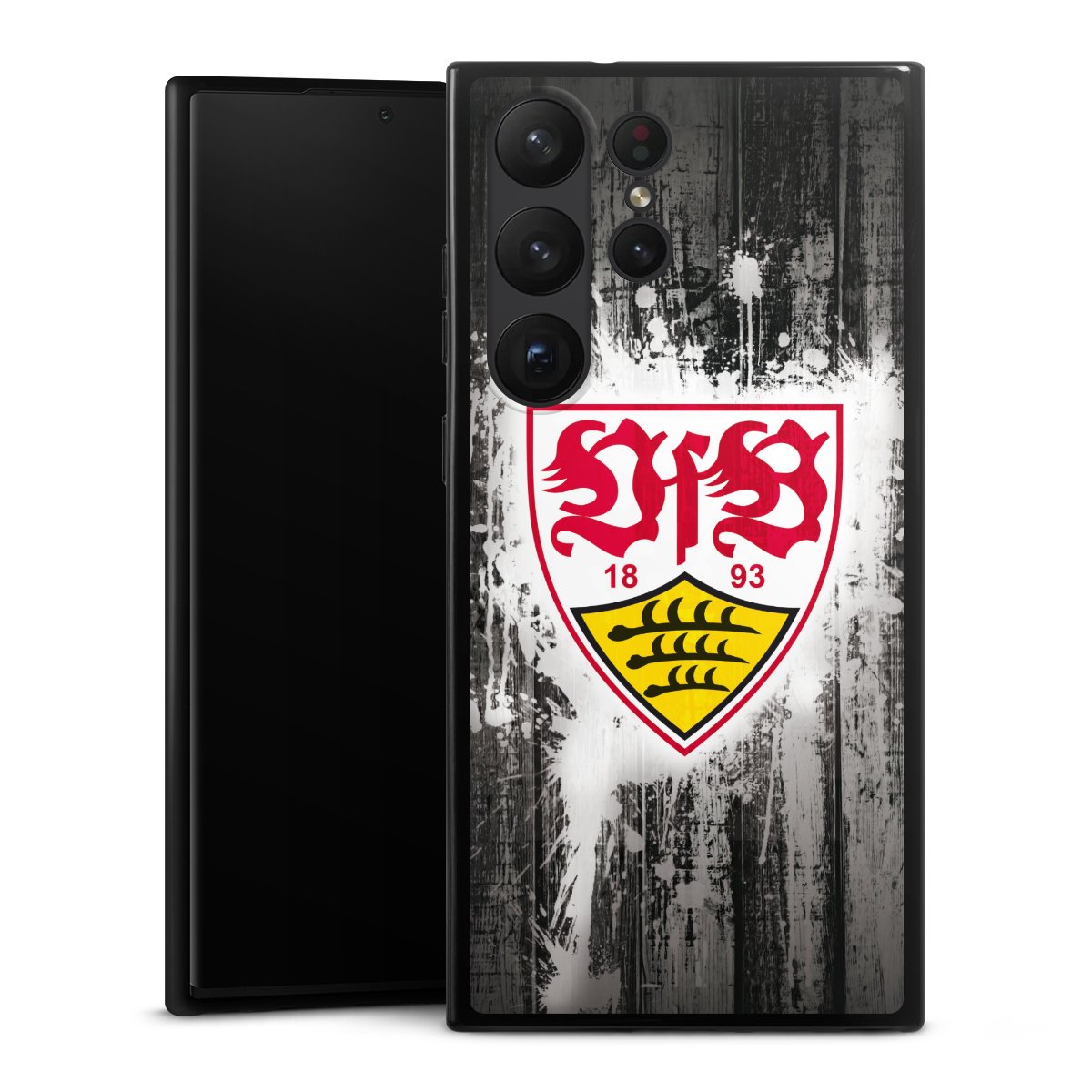 Galaxy S23 Ultra Handy Silikon Hülle Case schwarz Handyhülle Vfb Stuttgart Official Licensed Product