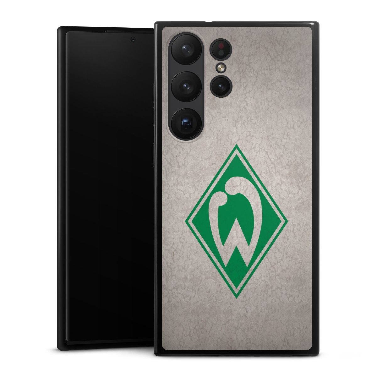 Galaxy S23 Ultra Handy Silikon Hülle Case schwarz Handyhülle Sv Werder Bremen Concrete Official Licensed Product