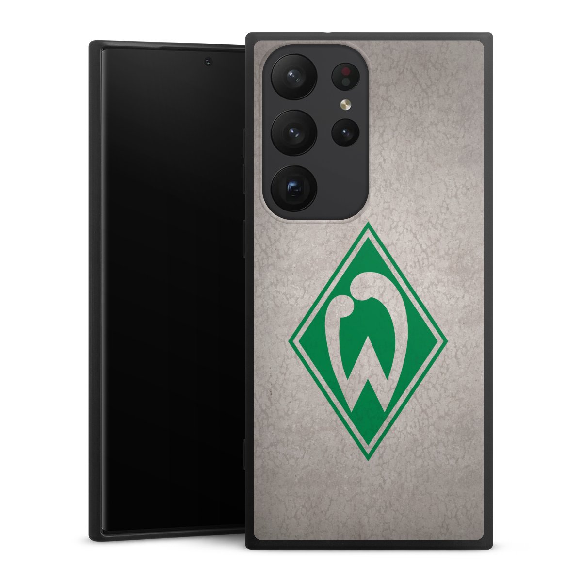 Galaxy S23 Ultra Handy Premium Silikon Hülle Handyhülle schwarz Case Sv Werder Bremen Concrete Official Licensed Product Silikon Premium Case