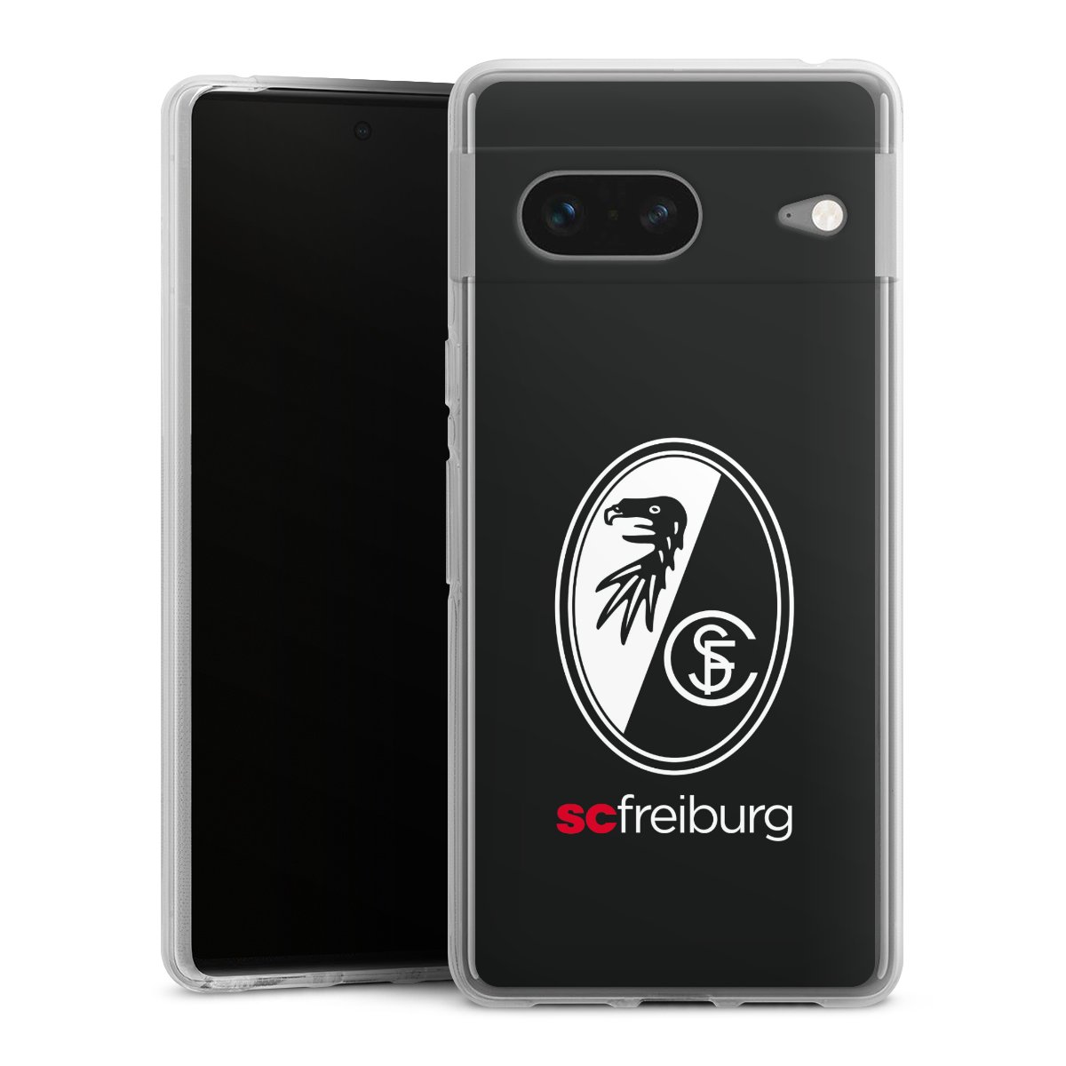 Google Pixel 7 Handy Silikon Hülle Case transparent Handyhülle Official Licensed Product Sc Freiburg Coat Of Arms Silikon Case