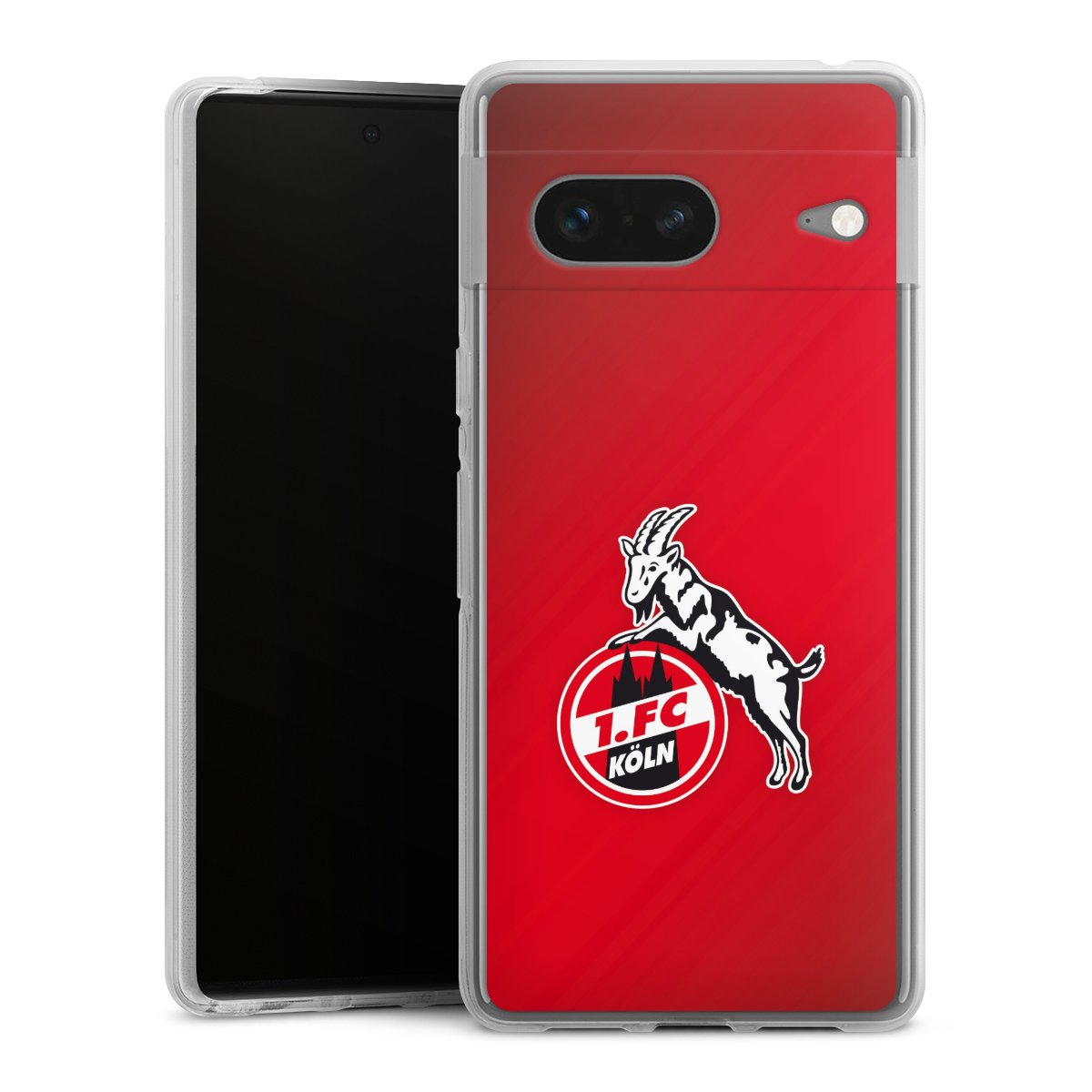 Google Pixel 7 Handy Silikon Hülle Case transparent Handyhülle Official Licensed Product Effzeh 1. Fc Köln Silikon Case